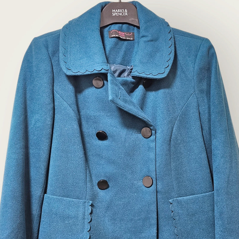 New Look UK 12 Double-breasted Coat