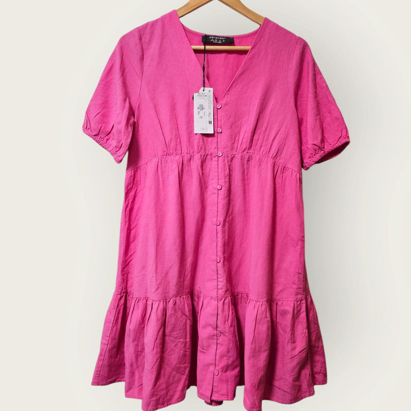 New Pink Oversized Dress UK 8 - Primark - V-Neck