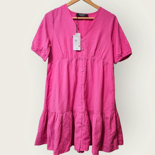 New Pink Oversized Dress UK 8 - Primark - V-Neck