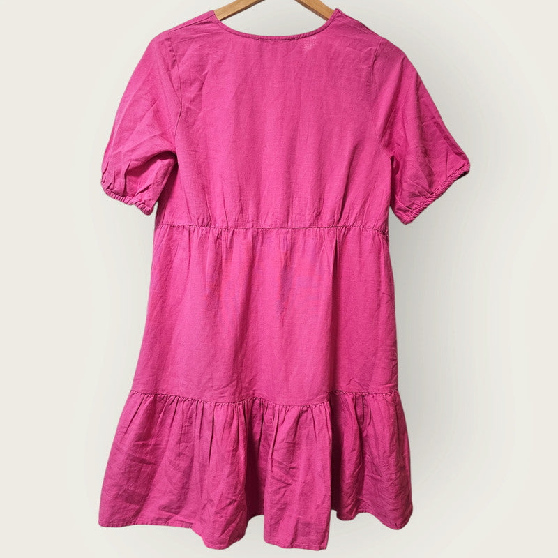 New Pink Oversized Dress UK 8 - Primark - V-Neck