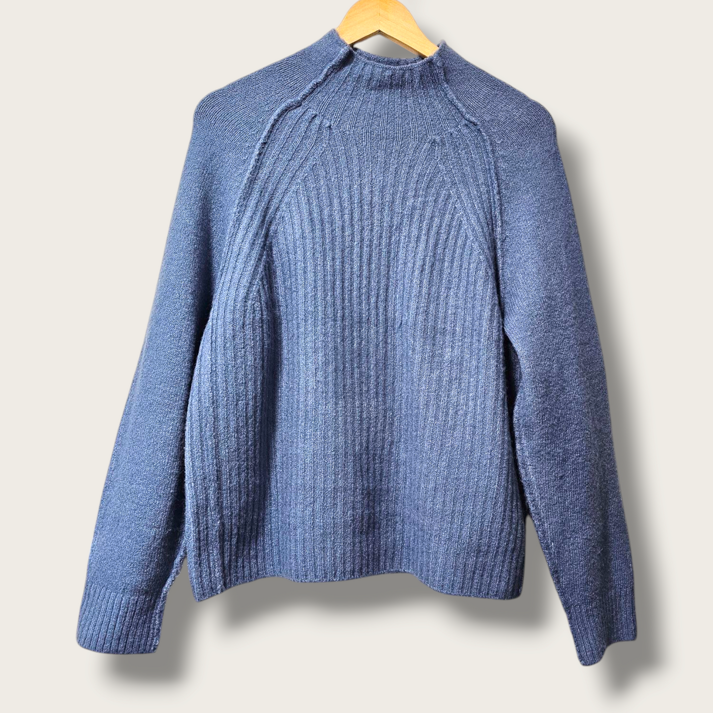 Next Blue High-neck Knitted Jumper Medium