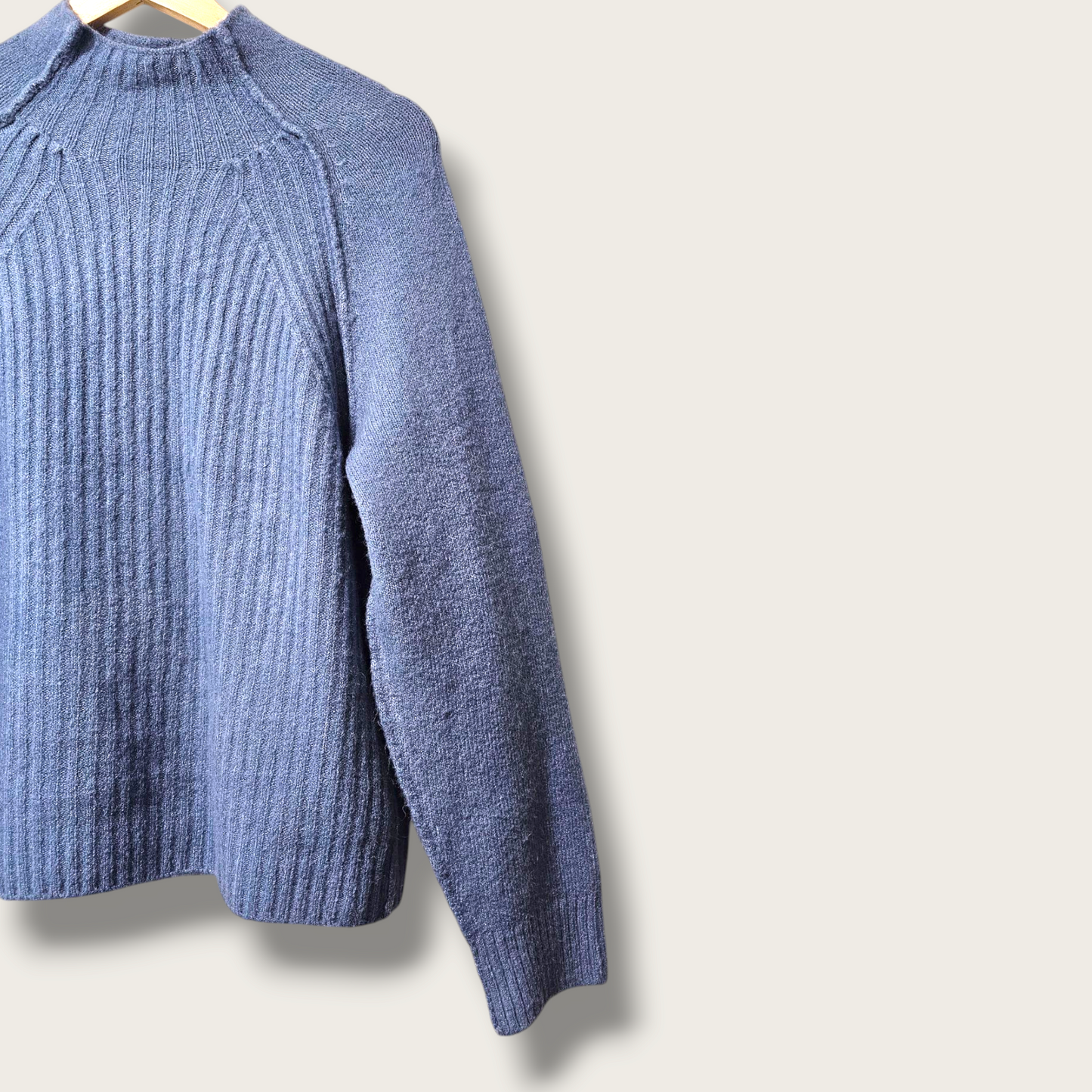 Next Blue High-neck Knitted Jumper Medium