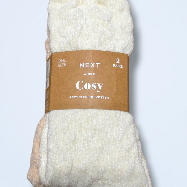 Next 2-Pack New Cosy One-size Adults Ankle Socks
