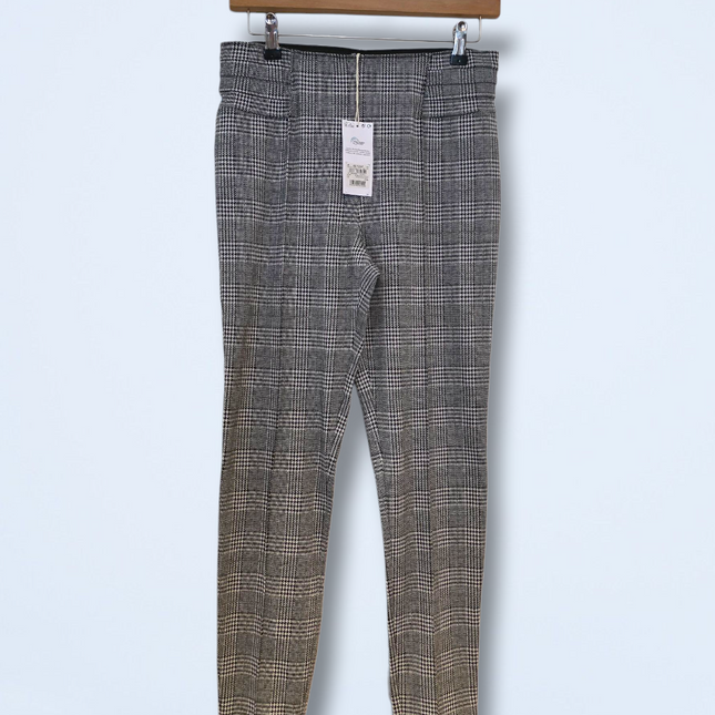 Black & White Check Slim-fit Next Trousers Size 10R