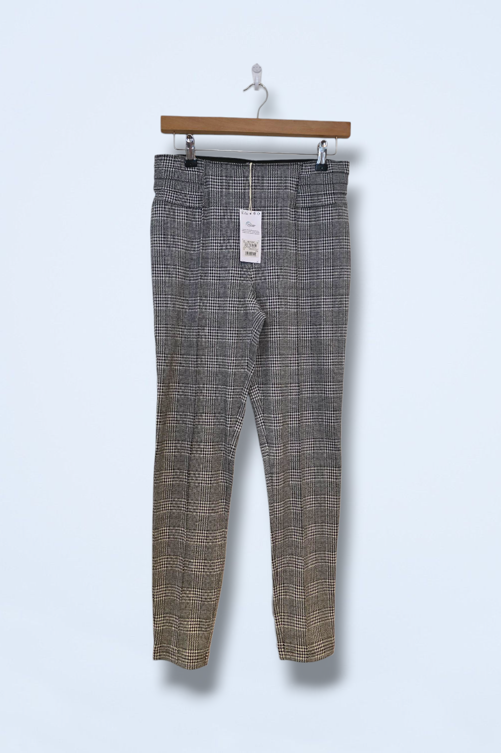 Black & White Check Slim-fit Next Trousers Size 10R