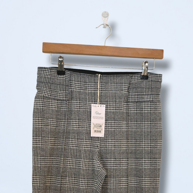 Black & White Check Slim-fit Next Trousers Size 10R