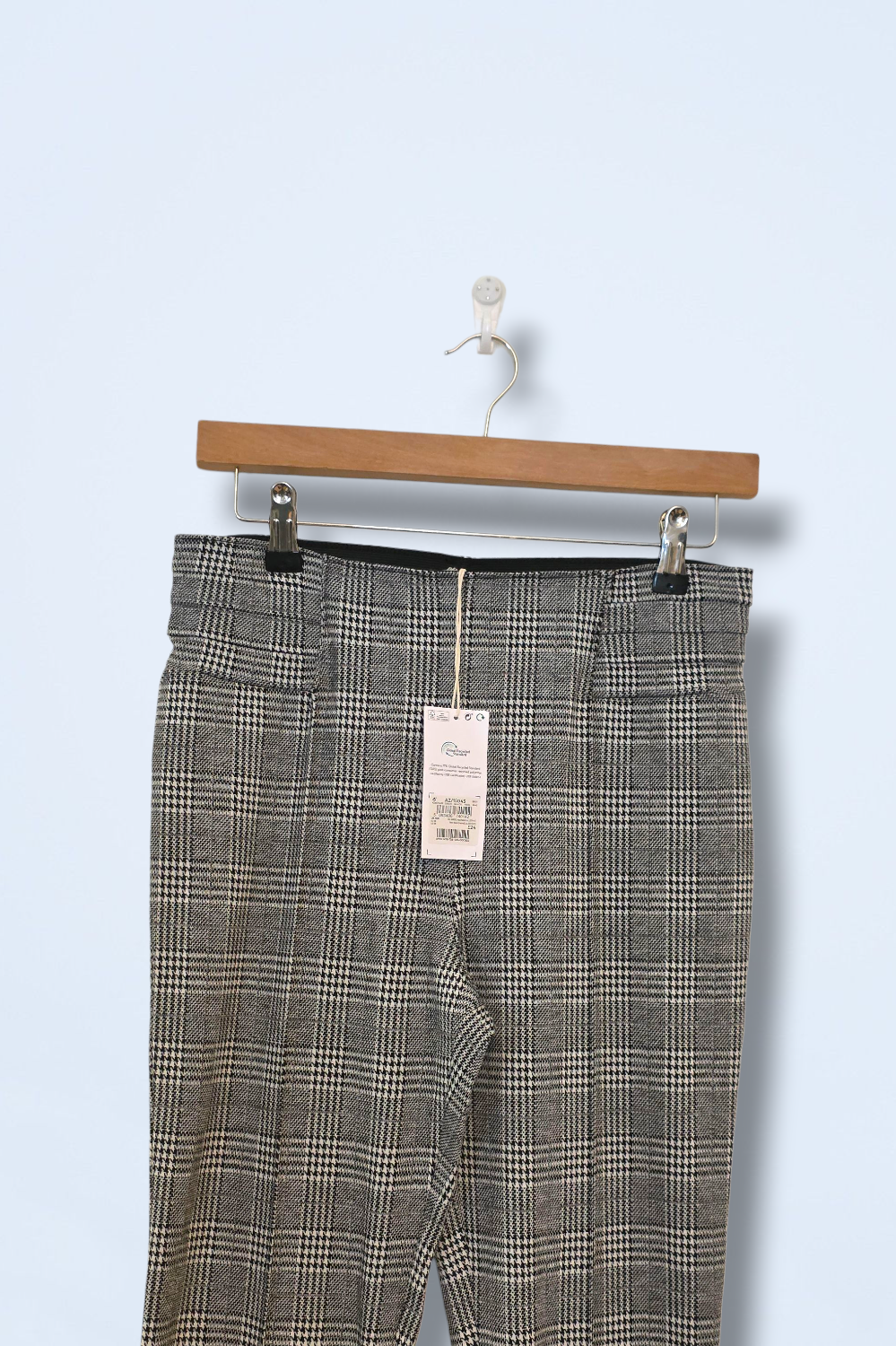 Black & White Check Slim-fit Next Trousers Size 10R
