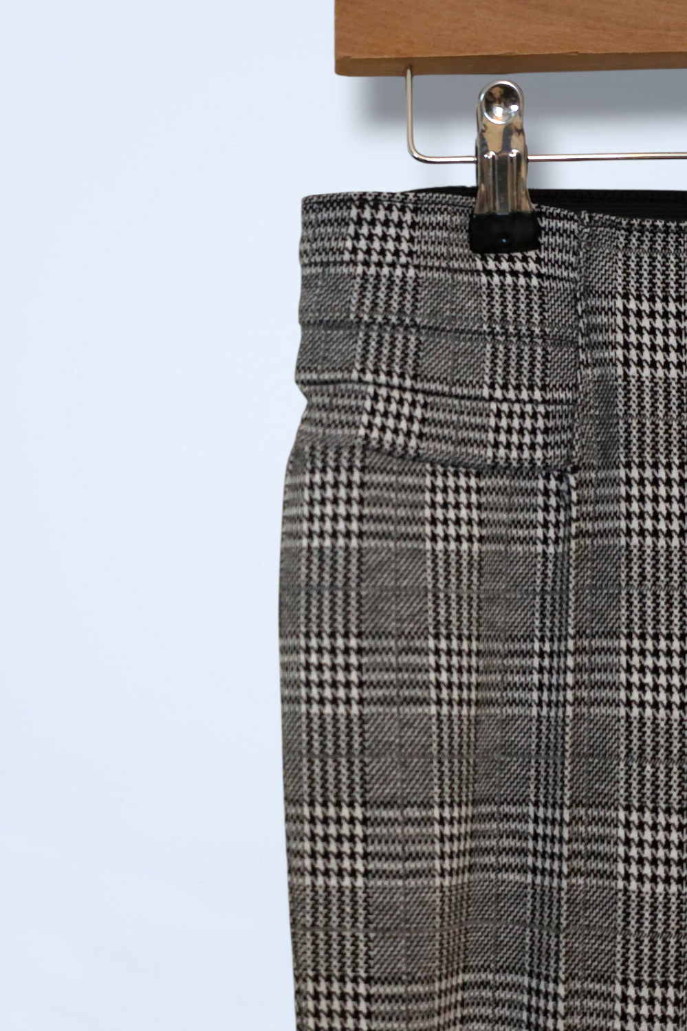 Black & White Check Slim-fit Next Trousers Size 10R