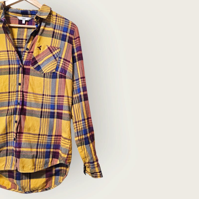 Next UK 6 Plaid Ladies Shirt