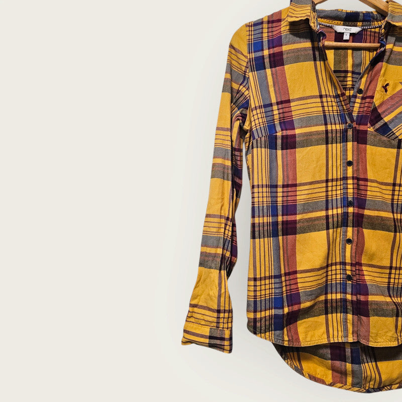 Next UK 6 Plaid Ladies Shirt