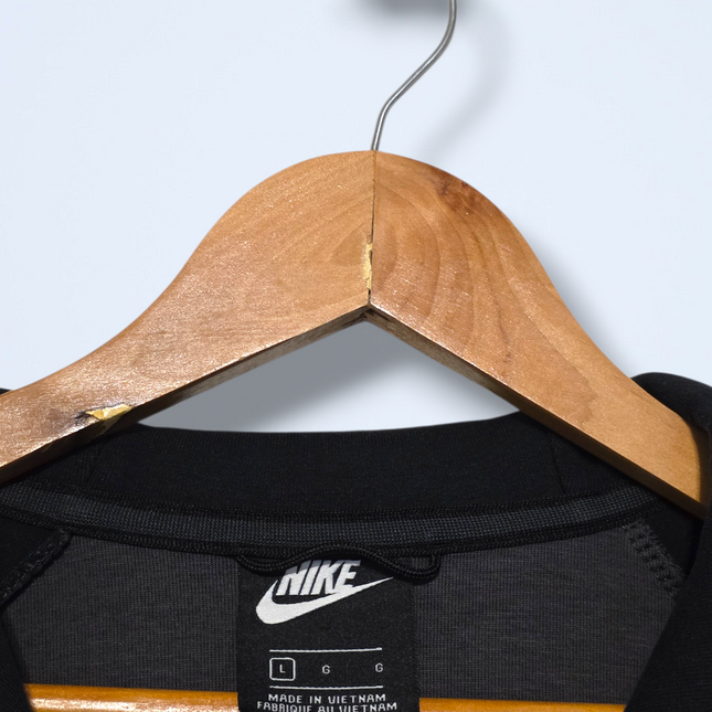 Nike – Size Large – Grey & Black Hooded Zip-through Jumper