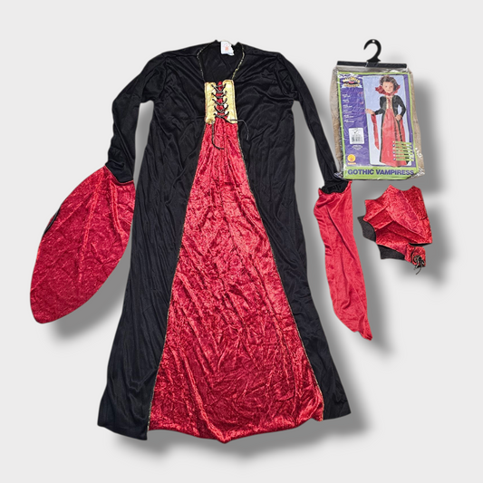 Rubies Gothic Vampiress Costume – Age 8-10 Years, Excellent Condition