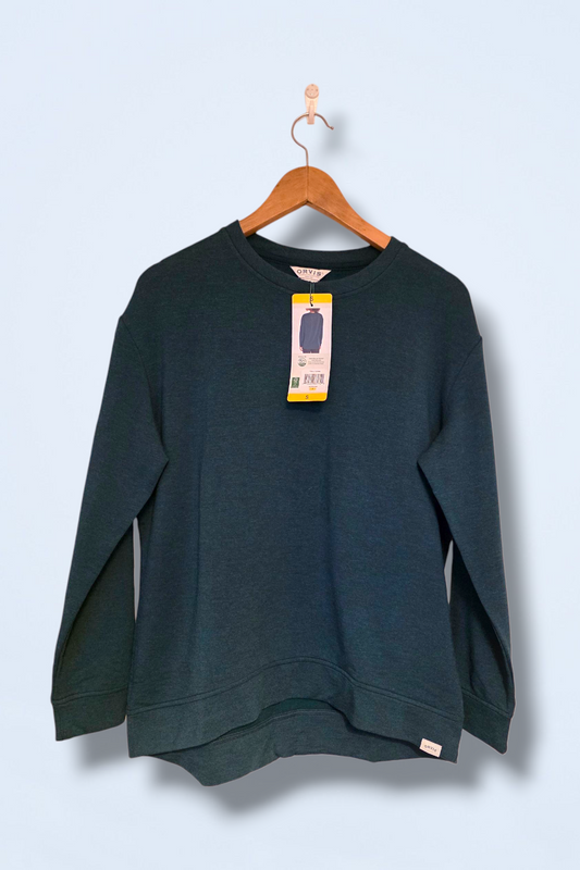 Orvis Size Small New Heather Pine Sweater