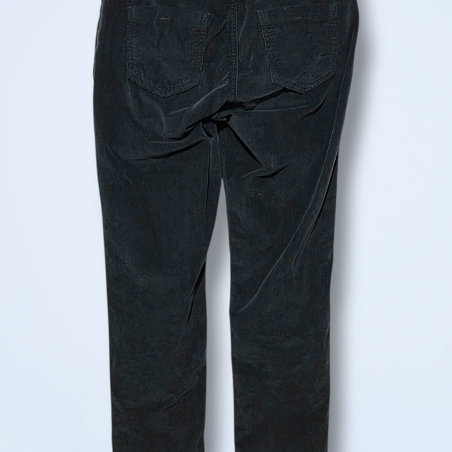 Oui – Green Slim-fit Corduroy Trousers – Size 6 W28