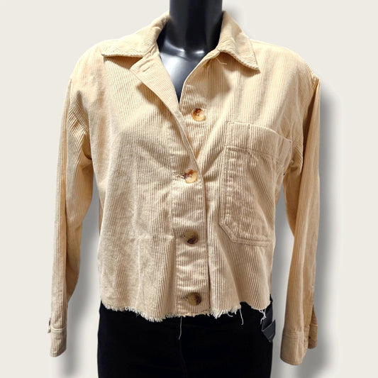 Pale Yellow Topshop Corduroy Jacket XS