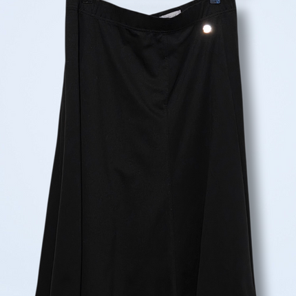 Penny Plain – Size 14/16 – Black Jersey A-line Skirt