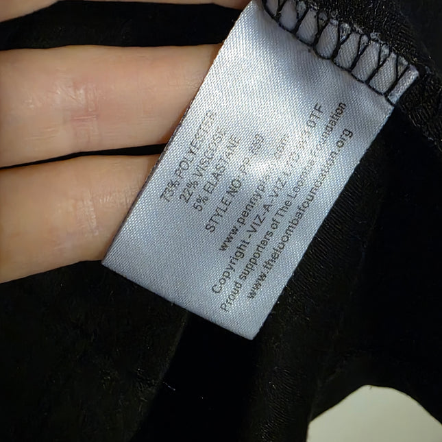 Penny Plain – Size 14/16 – Black Jersey A-line Skirt