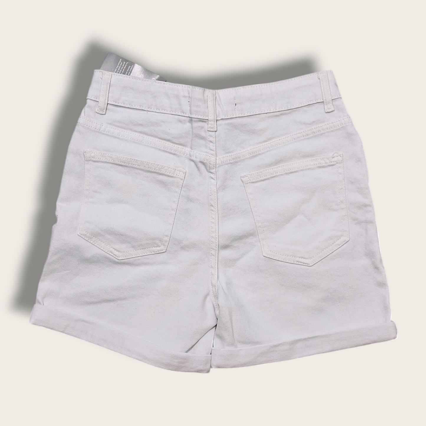 White Denim Miley Shorts UK 10 New