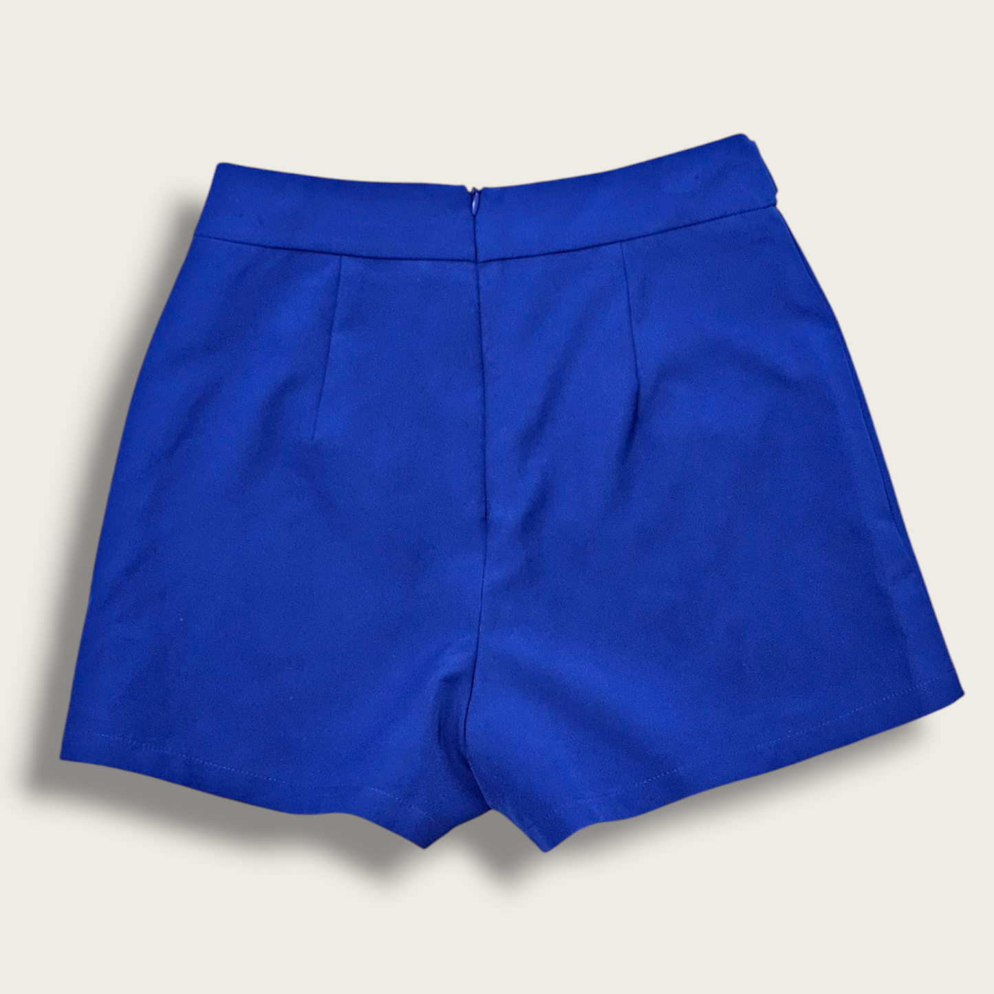 Blue High-waisted Quiz Shorts UK 8