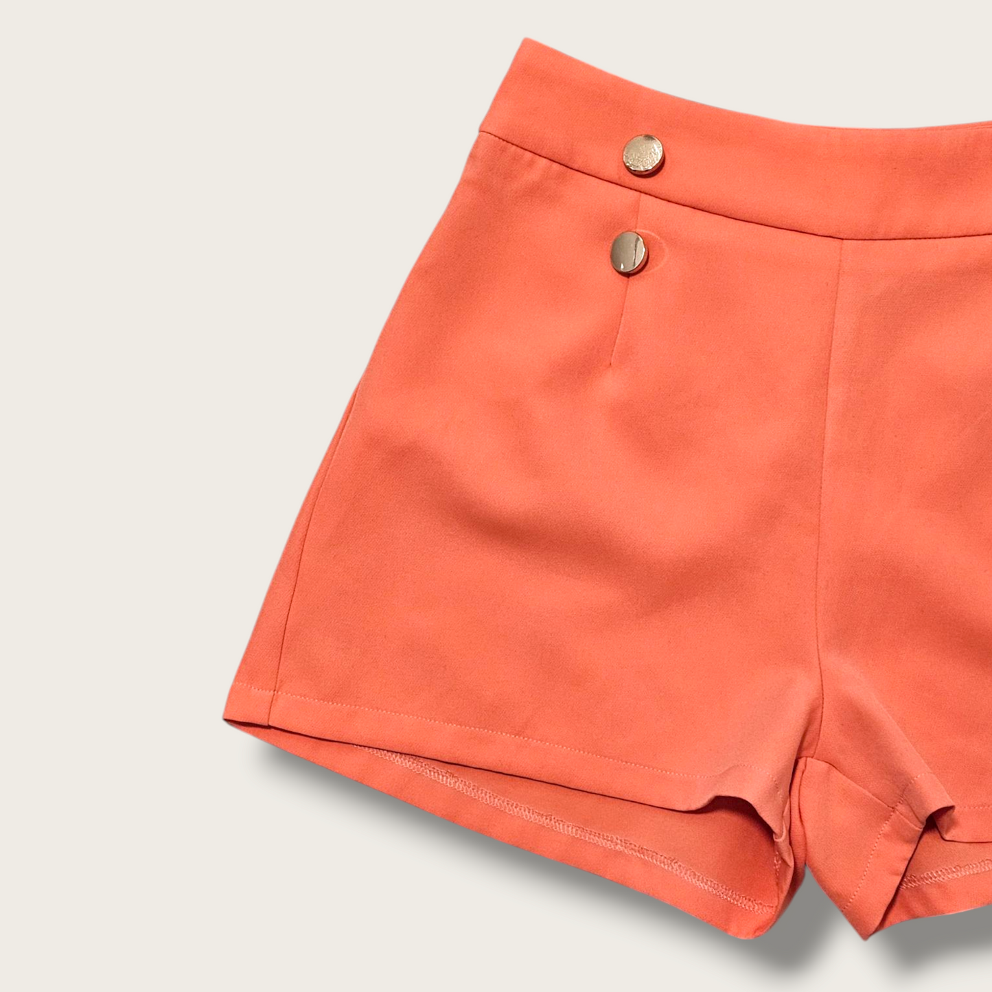 Quiz UK 8 Orange High-waisted Shorts UK 8