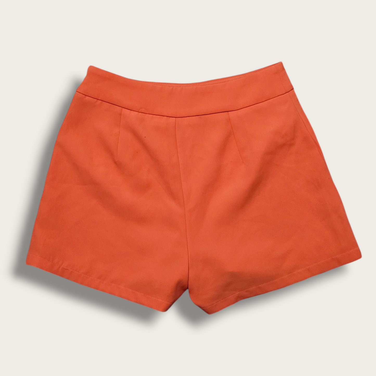 Quiz UK 8 Orange High-waisted Shorts UK 8