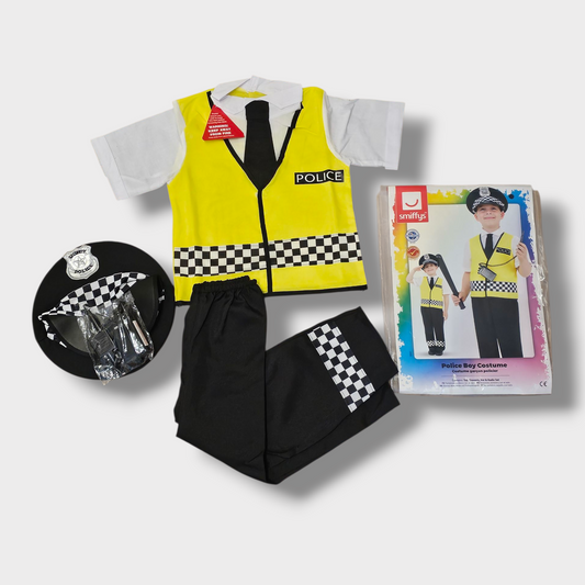 Smiffys Police Boy Costume – Age 4-6 – New with Tags