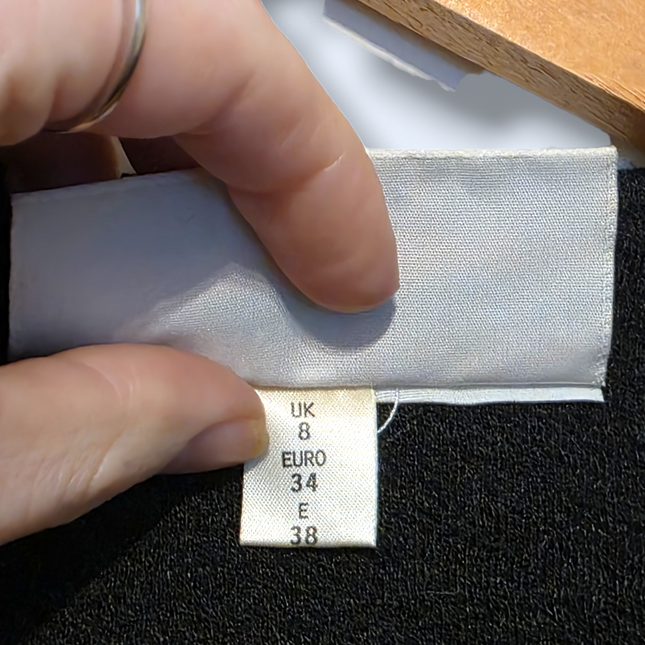 Charcoal Full-zip Long-sleeved Jacket Wool Blend Size 8 Vintage