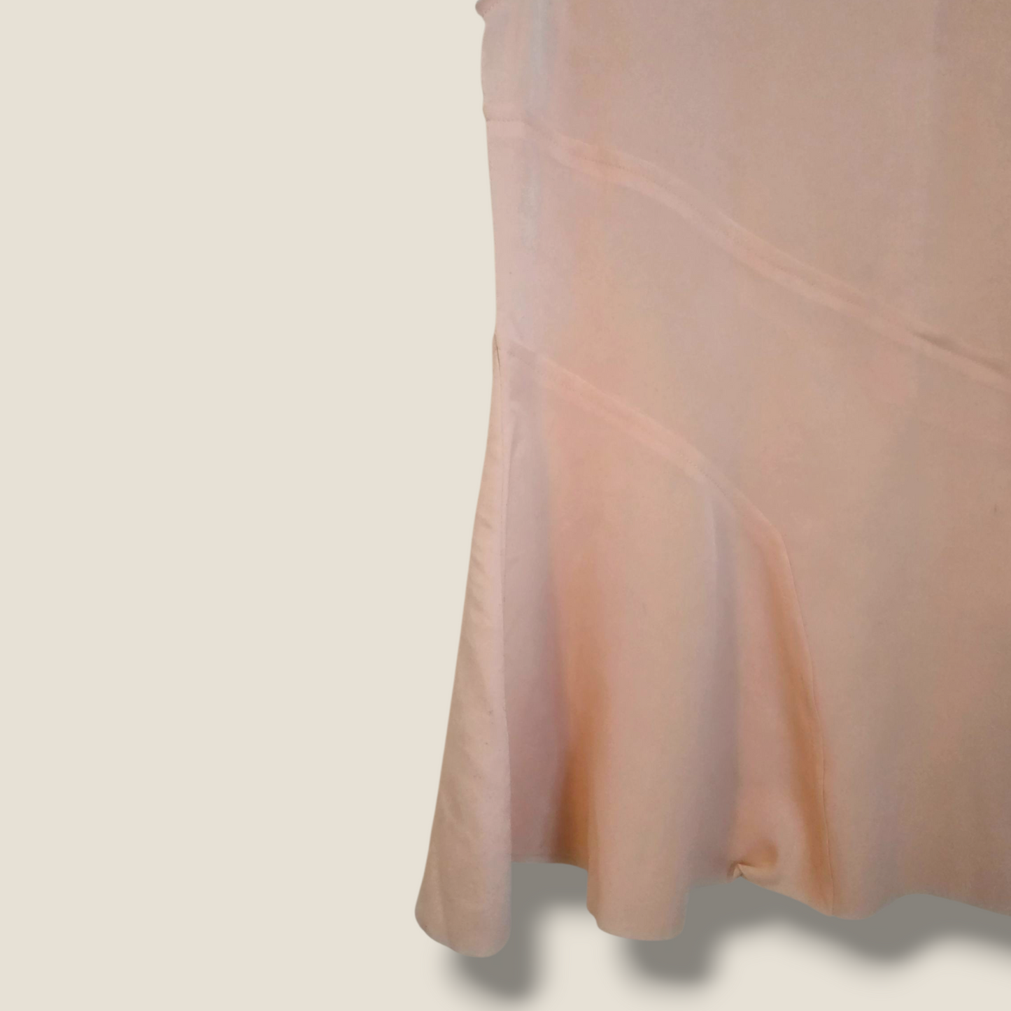 Peach Blouse Round Neck – Sleeveless – UK 8