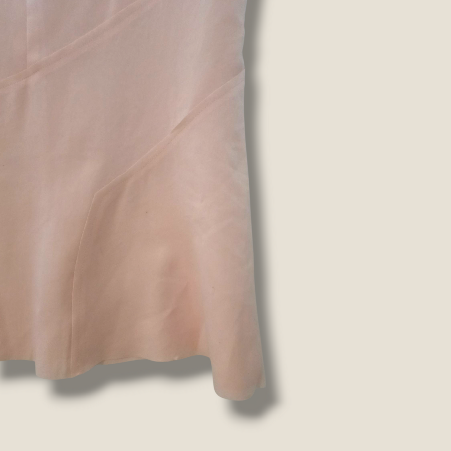 Peach Blouse Round Neck – Sleeveless – UK 8