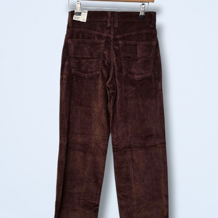 Free People W25 Risk Taker Straight Leg Trousers Corduroy