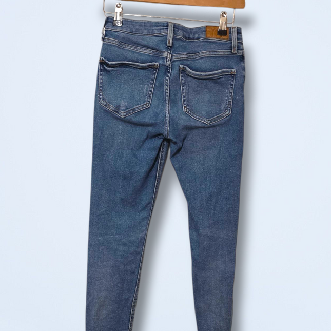 River Island Mid-rise UK 8 Light Wash Denim Jeans