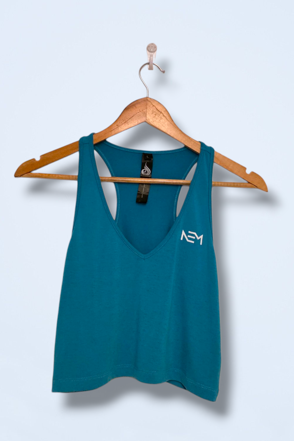 Ryderwear Size Large Blue Cropped Active Wear Top