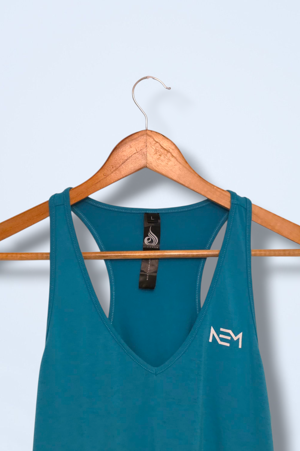 Ryderwear Size Large Blue Cropped Active Wear Top