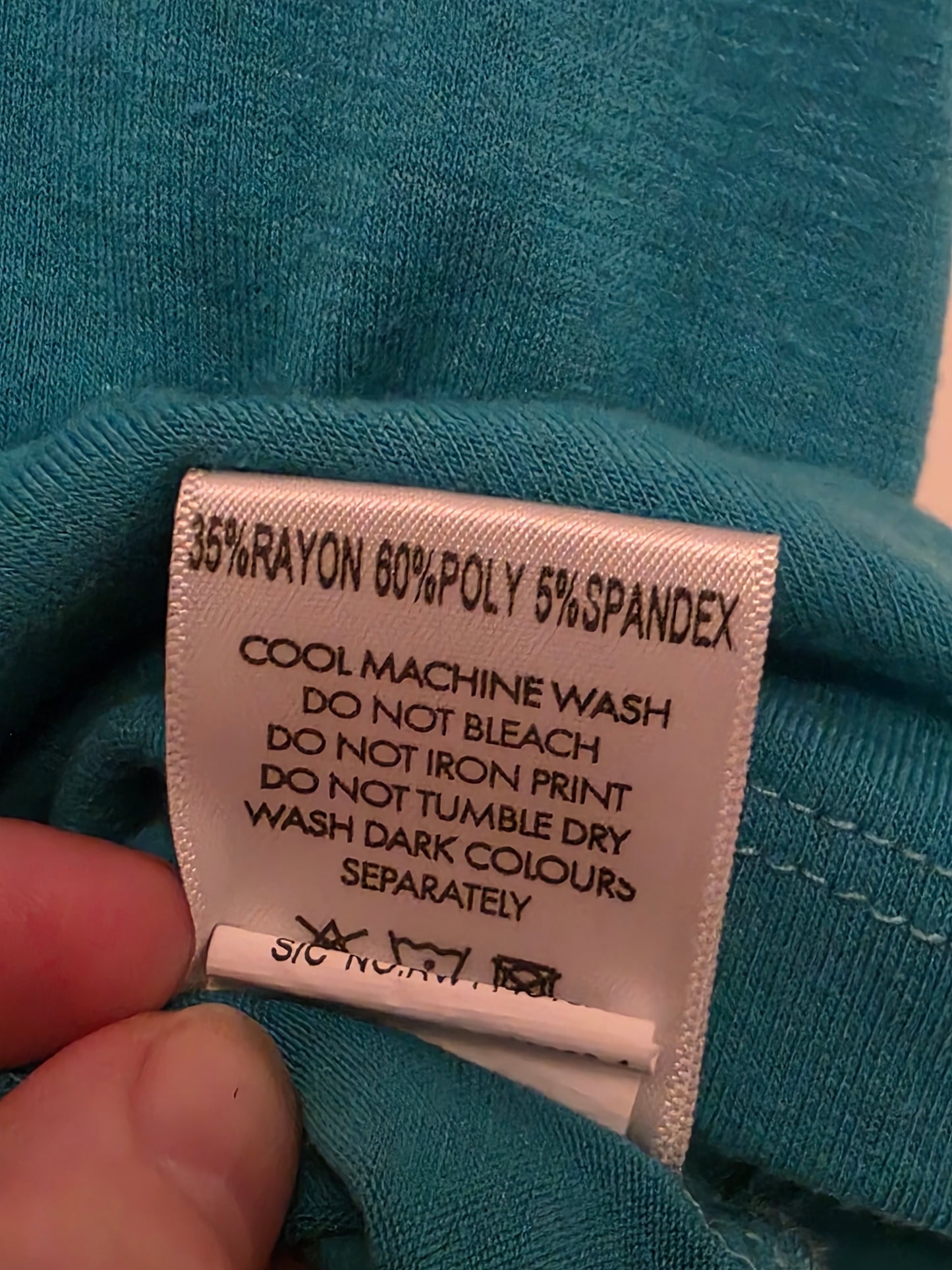 Ryderwear Size Large Blue Cropped Active Wear Top