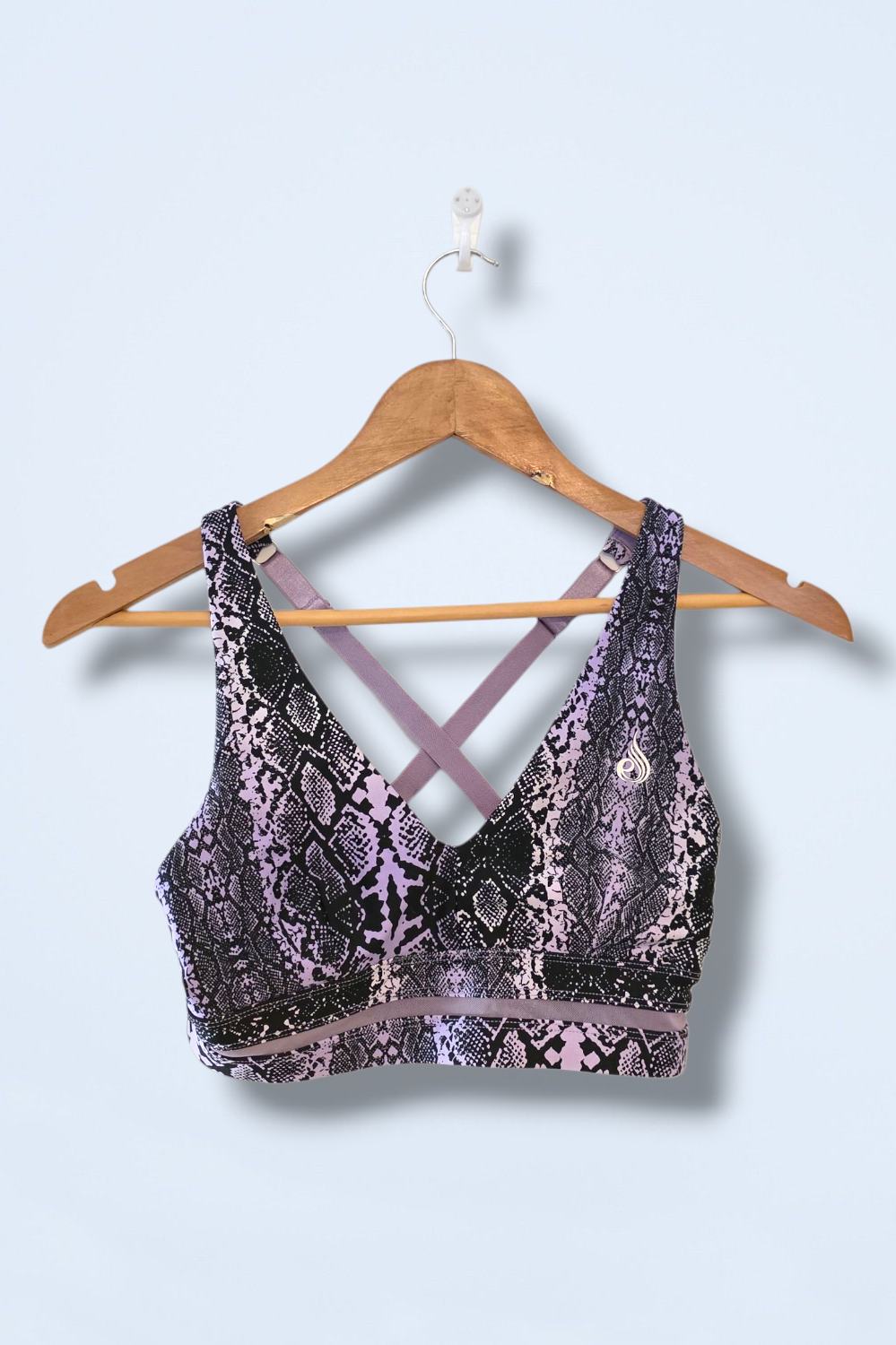 Ryderwear Size Small Animal Print Purple Black Gym Set