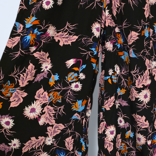 Sandro Oliver Jumpsuit – UK 8/10 – Bold Print – Snap Button Wide Leg