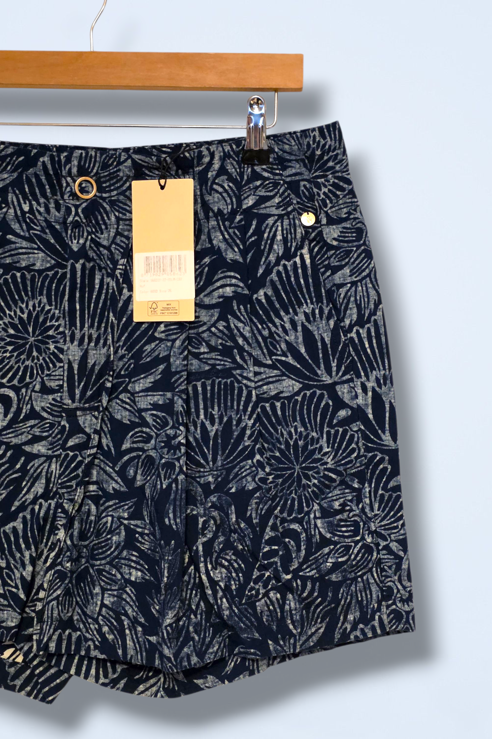 Scotch & Soda All Over Print Pleated Shorts Size UK 14