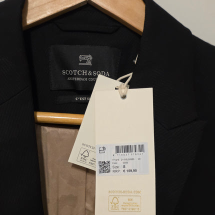 New Scotch & Soda Size Small Ladies Black Button Blazer