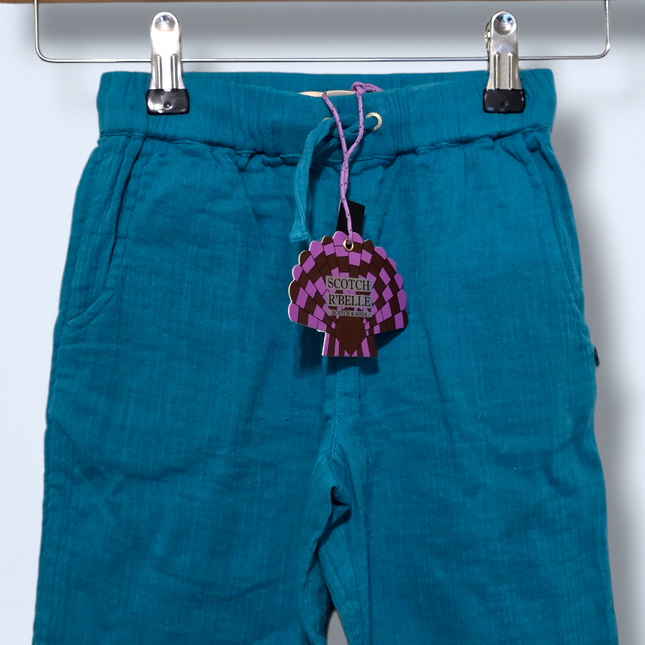 Scotch & Soda – Age 4 – NWT – Blue Organic Cotton Trousers