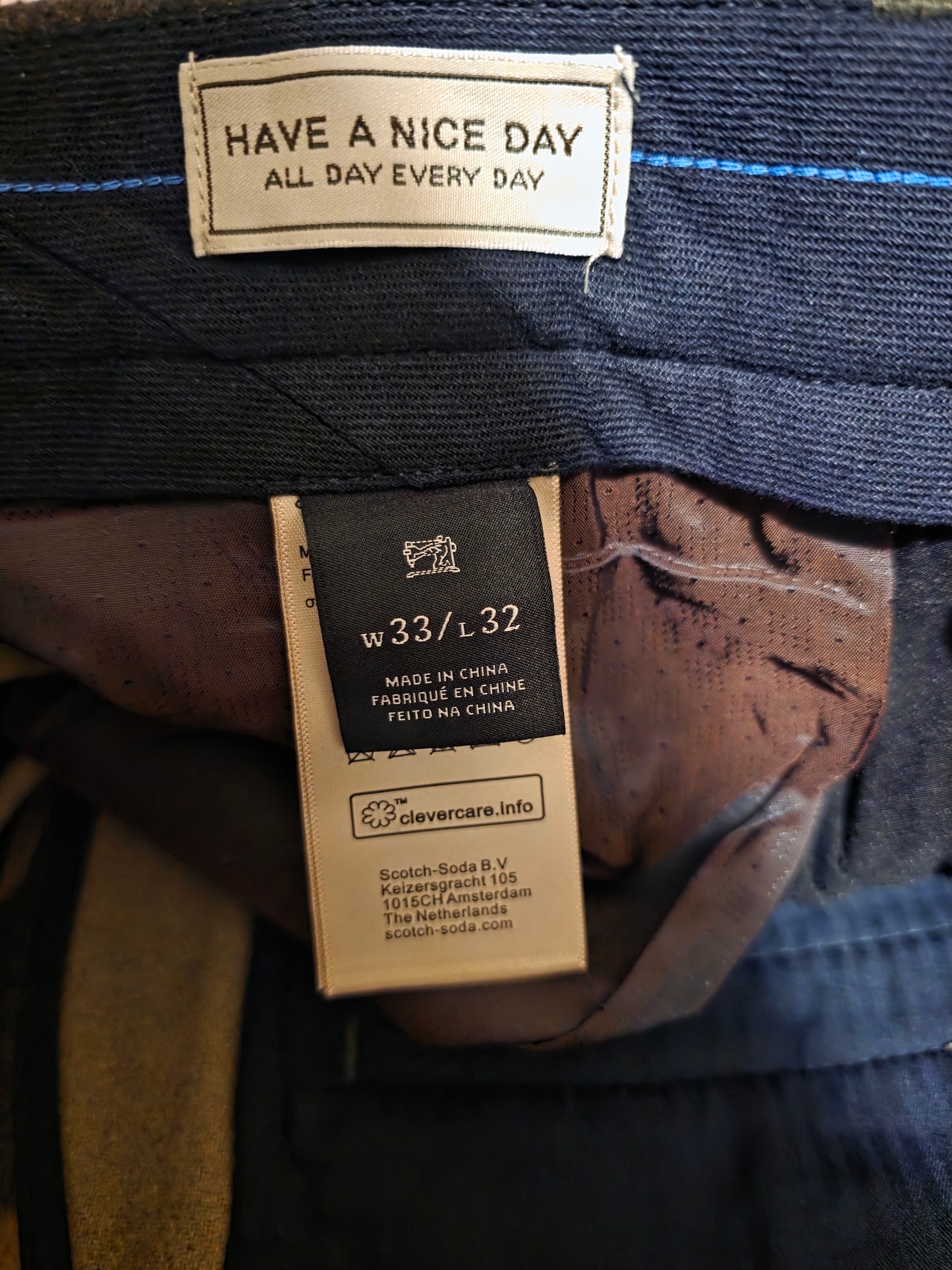 Scotch & Soda Camouflage Tapered Cargo Trouser New 32x32