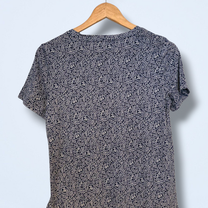 Blue & White Floral Print Scotch & Soda T-Shirt New UK XS