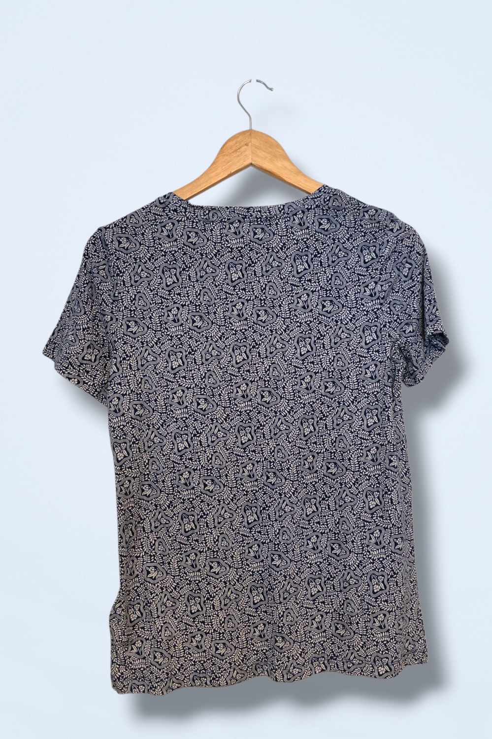Blue & White Floral Print Scotch & Soda T-Shirt New UK XS