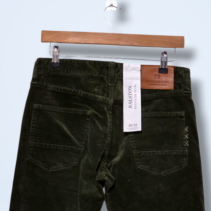 Scotch & Soda – Ralston Corduroy Jeans – Dark Green – NWT 28/32