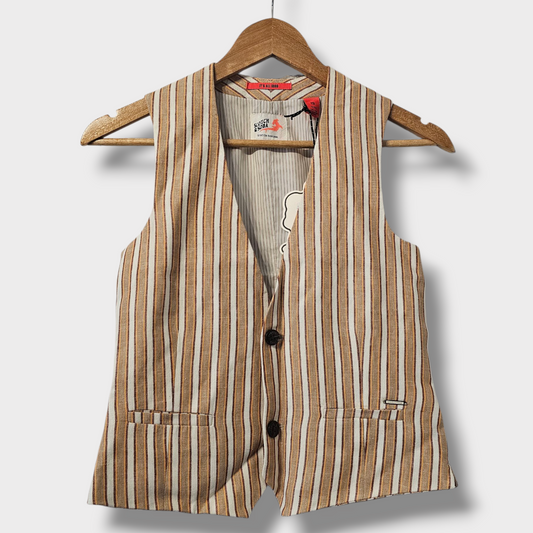 Scotch & Soda Striped Waistcoat – Age 12/152cm (Fits UK 6-8)