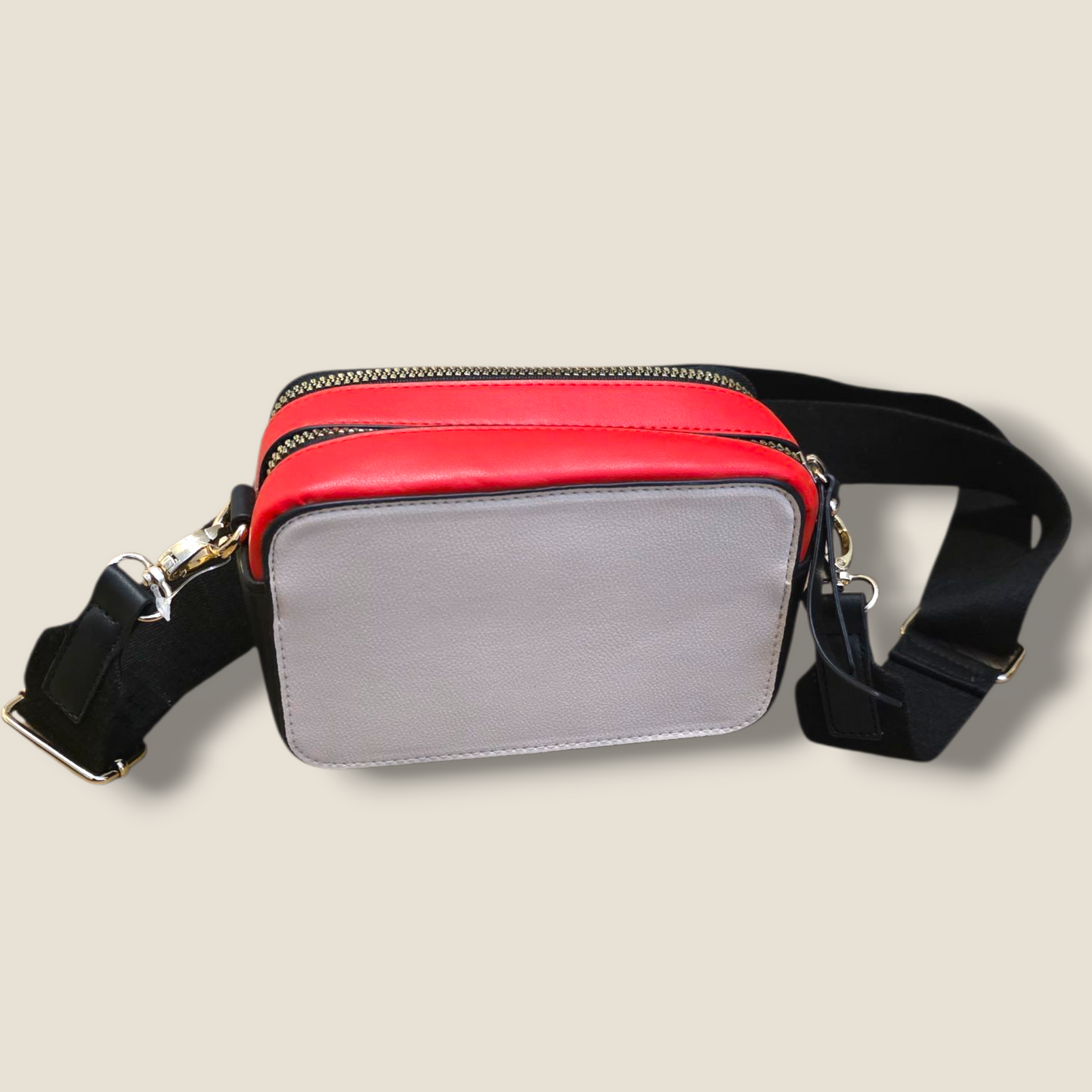 Small Block-coloured Zipped Shoulder Bag New Primark