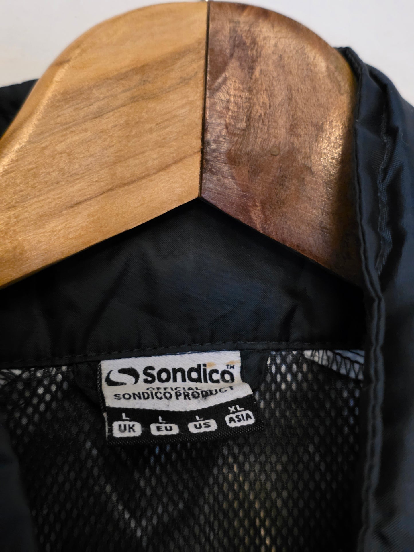 Sondico Navy & White Zipped Rain Coat Size Large