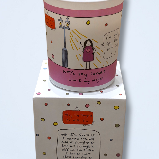 Boxed Gifting Soy Candle Gift Thoughts be with you