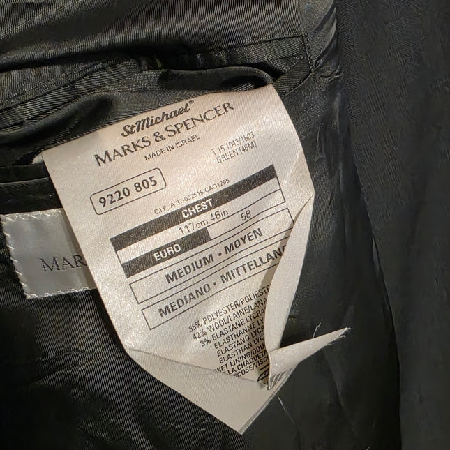 Vintage – Marks & Spencer St Michael’s- Dark Green Suit Jacket Medium
