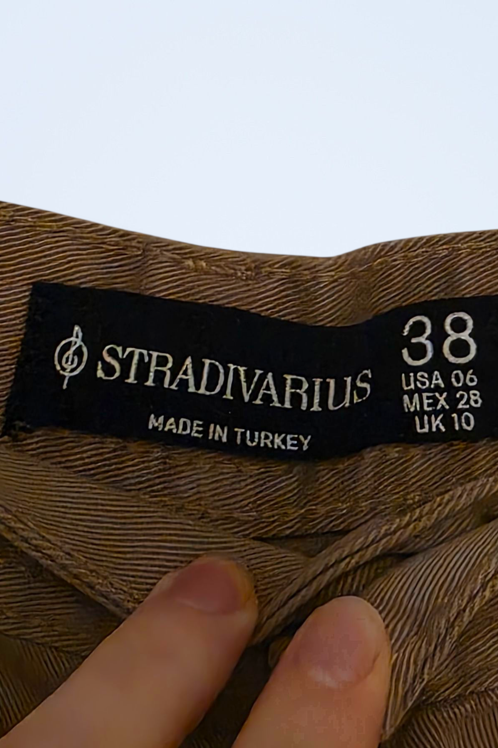 Brown Straight Leg Size UK 10 Stradivarius Cargo Trousers