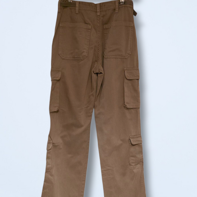 Brown Straight Leg Size UK 10 Stradivarius Cargo Trousers